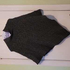 Aran Crafts Poncho Grey